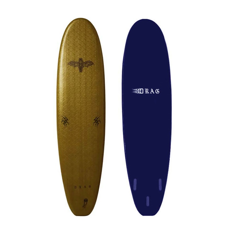 DRAG COFFIN SOFTBOARD 7’0″ 72L – METALLIC GOLD