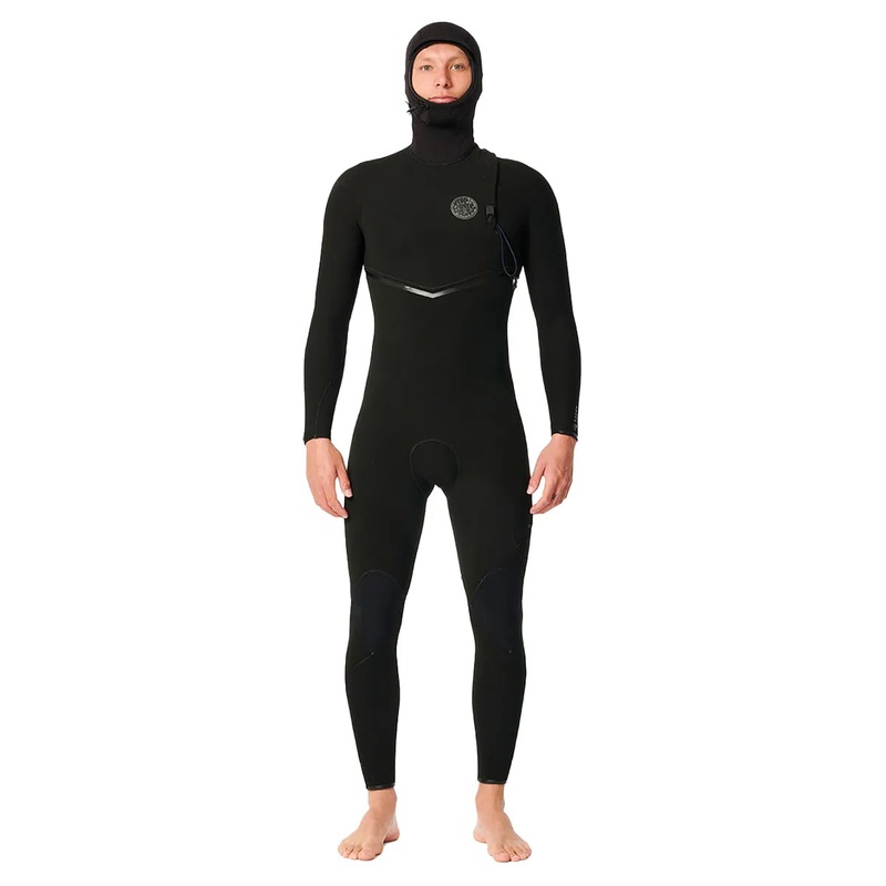 Rip Curl E Bomb 4/3mm Zip Free Hooded Wetsuit – Black – 23/24
