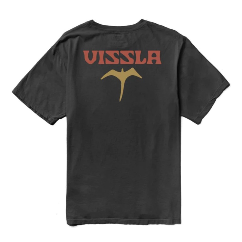 VISSLA MIYASHIRO I’IWI BIRD SS ORGANIC PKT TEE – BLACK