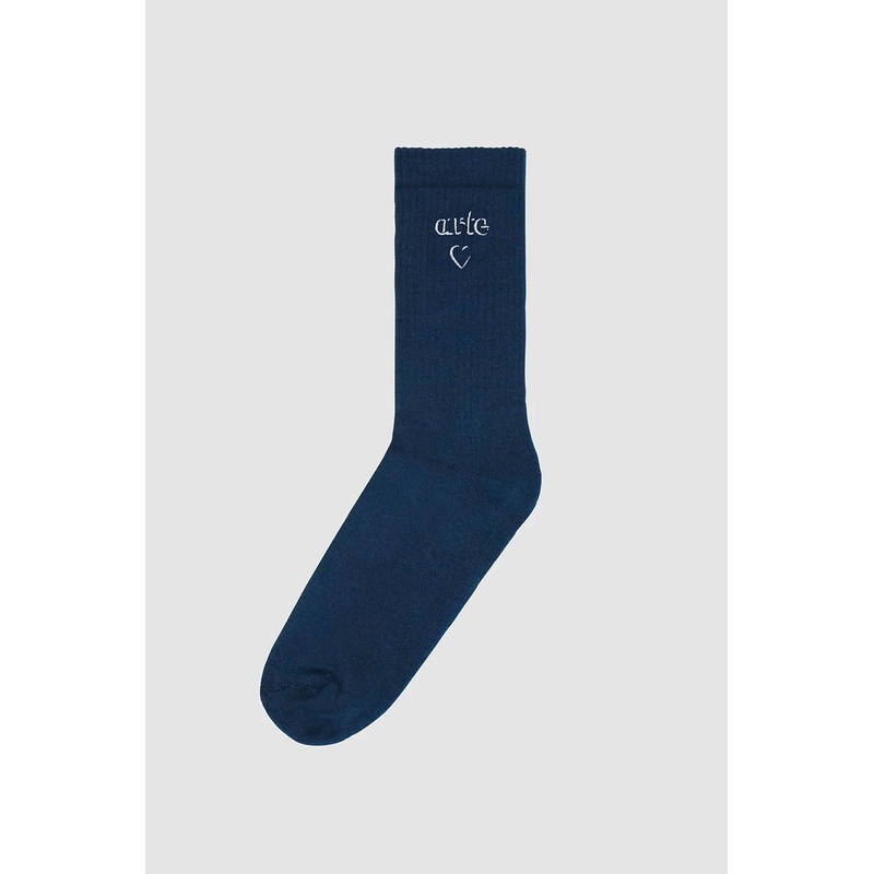 ARTE – HEART LOGO SOCKS – NAVY