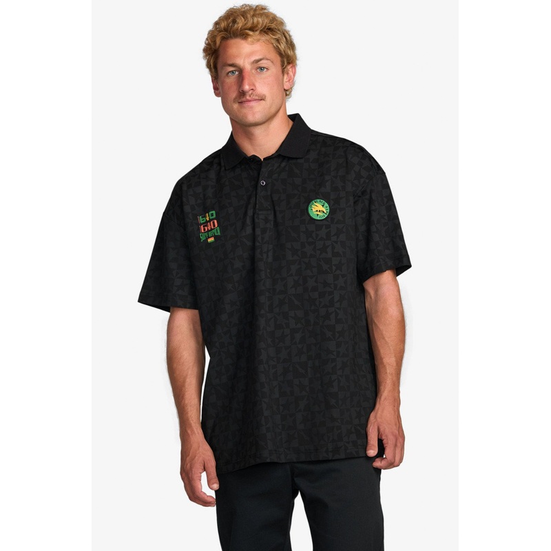 BILLABONG – MAMIWATA BLACK STAR SURF CLUB POLO