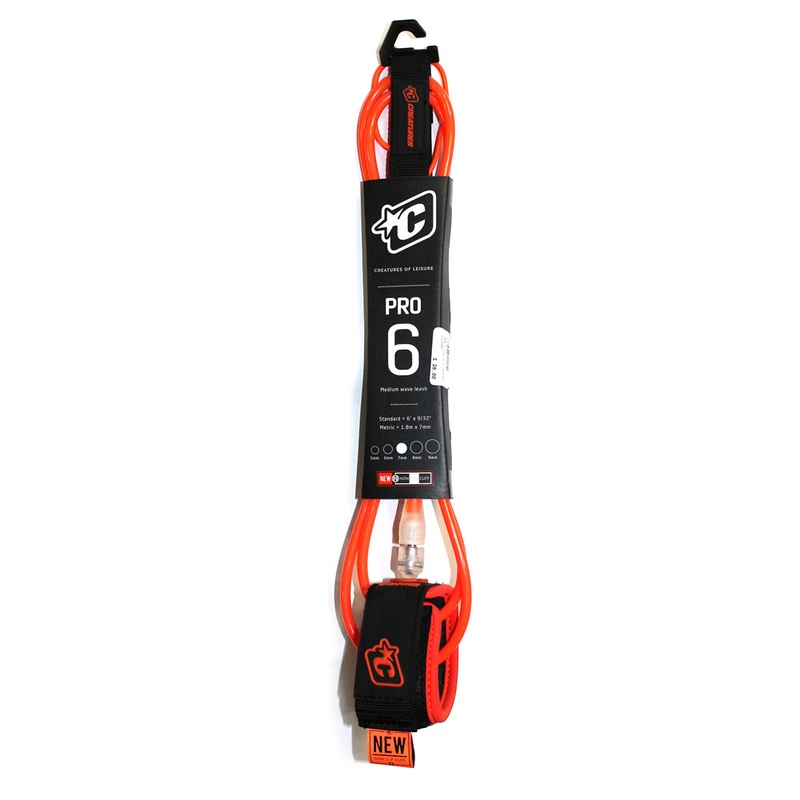 Creatures of Leisure 6ft Pro Leash – Orange/Clear