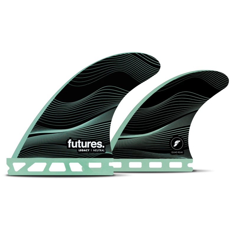 Futures F4 Legacy Quad Fin Set-Green-Small