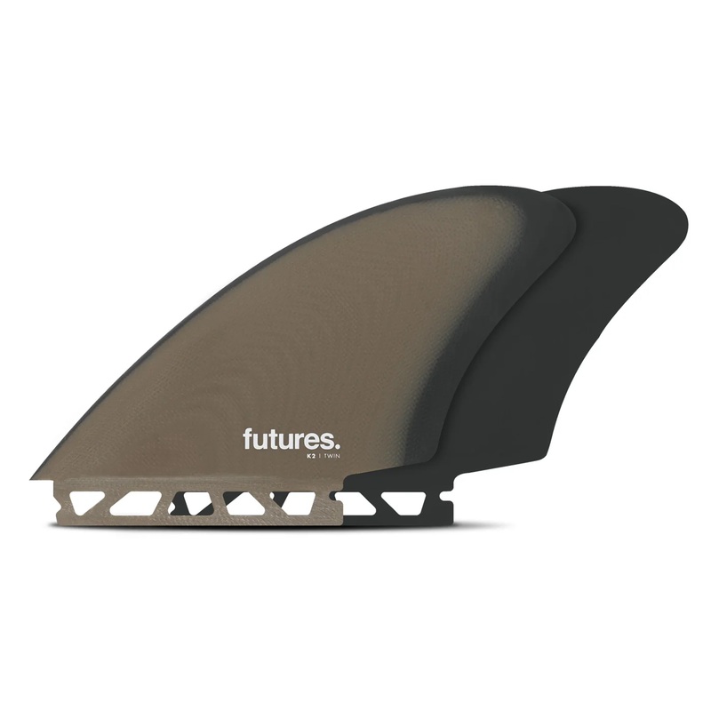 FUTURES K2 FIBERGLASS KEEL TWIN – BROWN/GREY