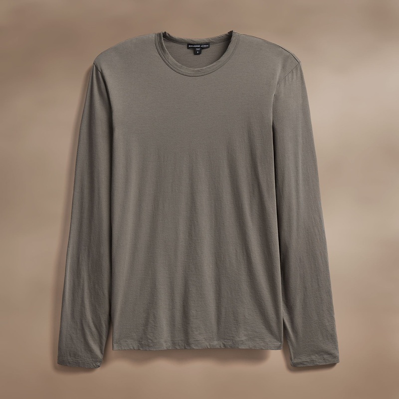 Luxe Lotus Jersey Crew – Granite