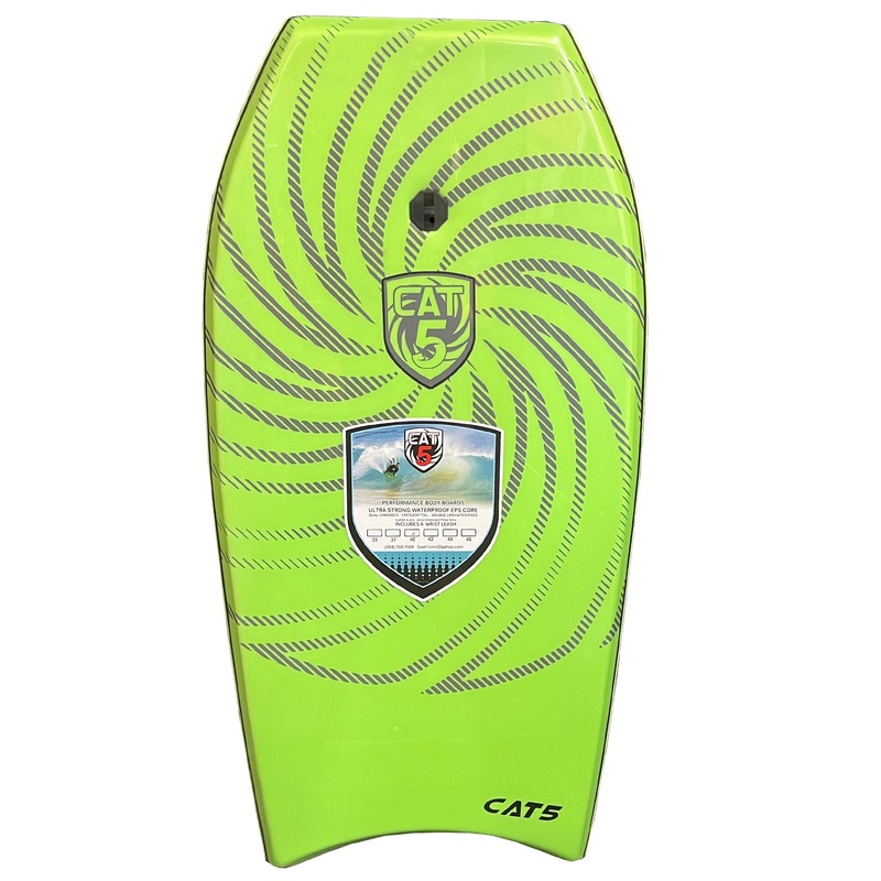 Cat 5 Original 45″ Bodyboard w/ Leash – Green
