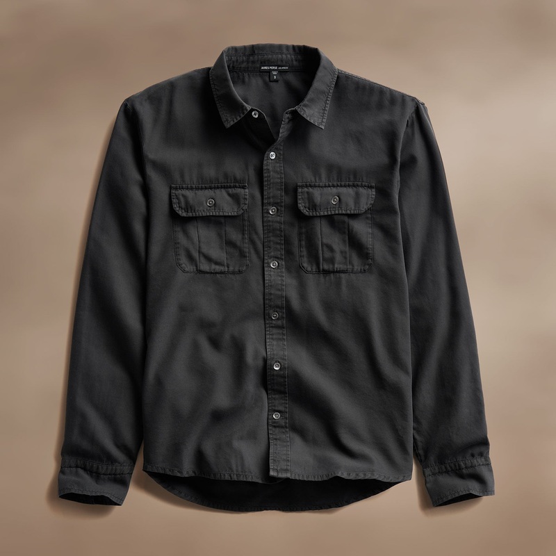 Cotton Wool Utility Shirt – Magma Pigment