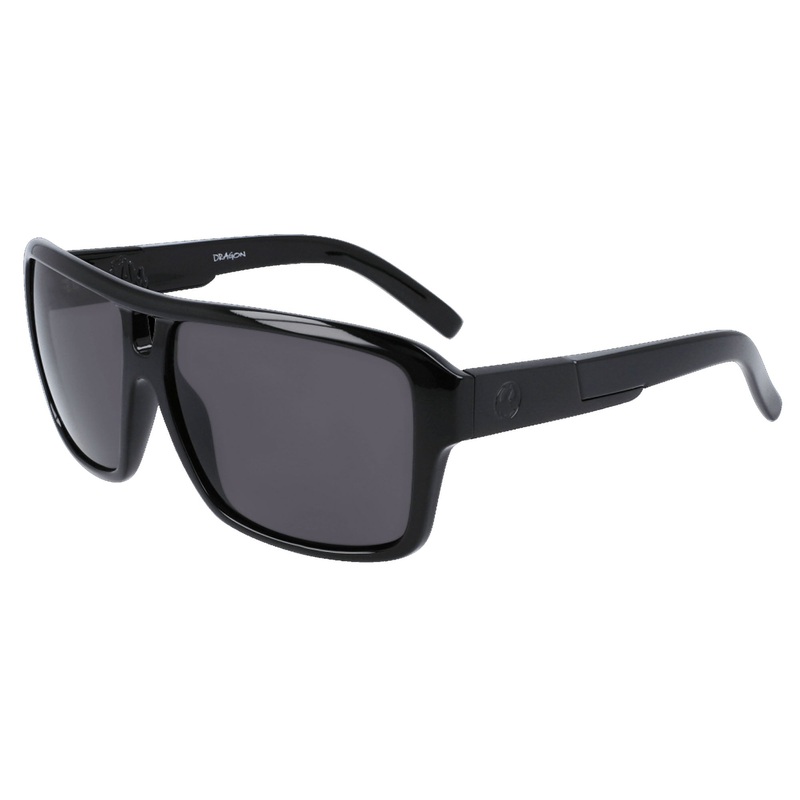 Dragon The Jam LL Men’s Sunglasses – Shiny Black/Smoke Polarized