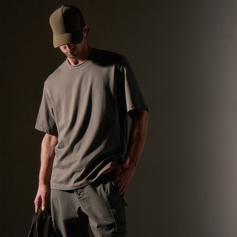 Heavy Luxe Jersey Oversized Crew – Granite