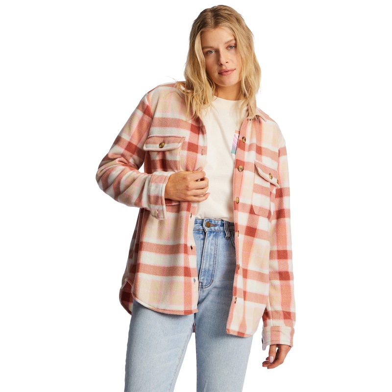 Billabong Womens Adventure Division Forge Fleece Flannel Shacket