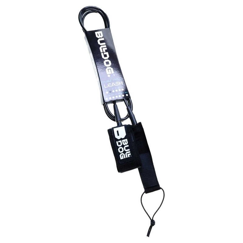 Bulldog Surf Leash – 6ft – Black/White