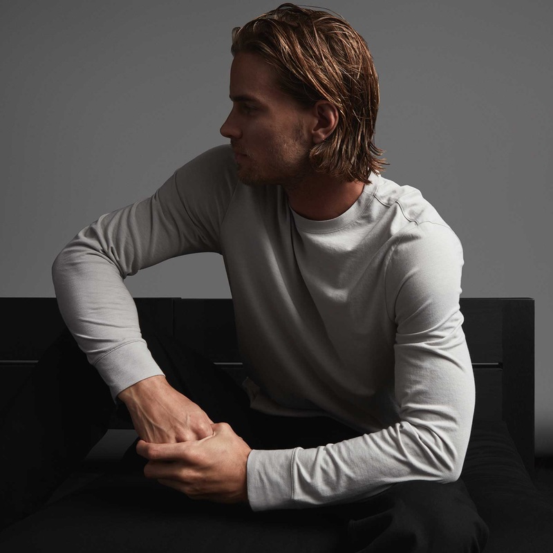 Clean Finish Jersey Long Sleeve Crew – Fog