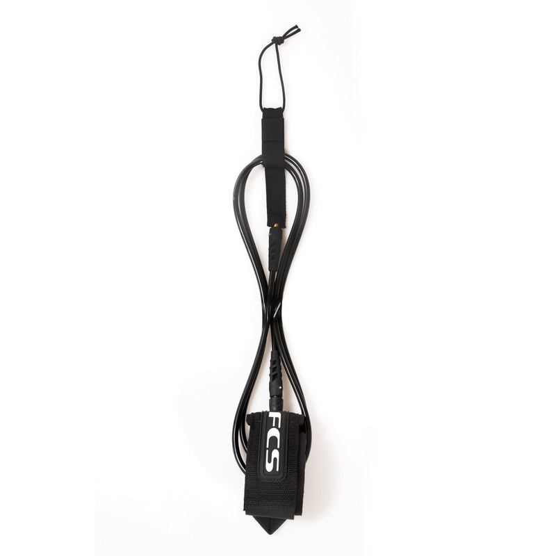 FCS ALL ROUND REGULAR CLASSIC LEASH BLACK 8′