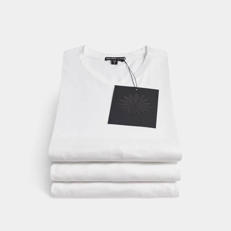 3 Pack Luxe Lotus Jersey V Neck Tee – White