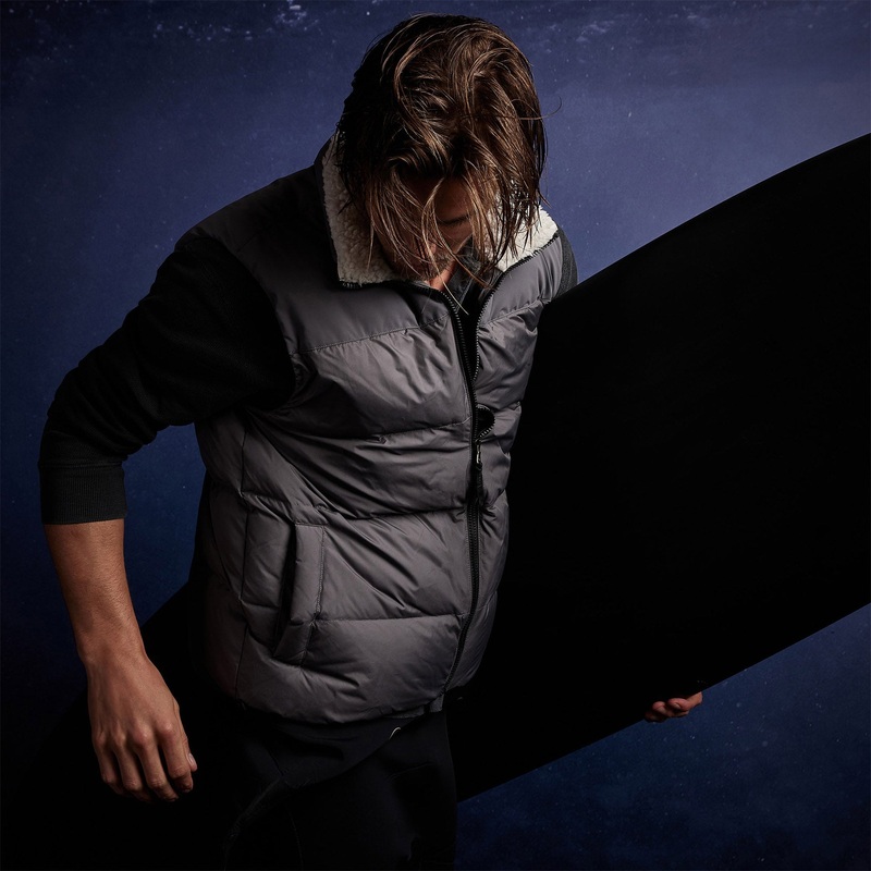 Arctic Surf Puffer Vest – Charcoal
