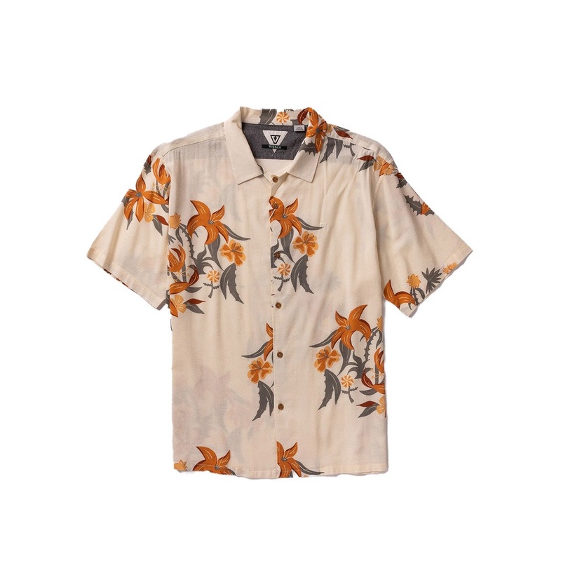 HIBISCUS HAZE ECO S SHIRT – CREAM