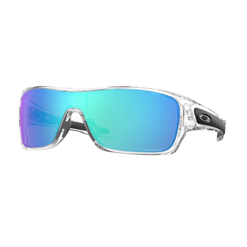 Oakley Turbine Rotor Men’s Sunglasses – Polished Clear/Prizm Sapphire