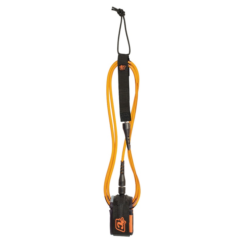 Creatures of Leisure 6ft Comp Leash – White/Orange