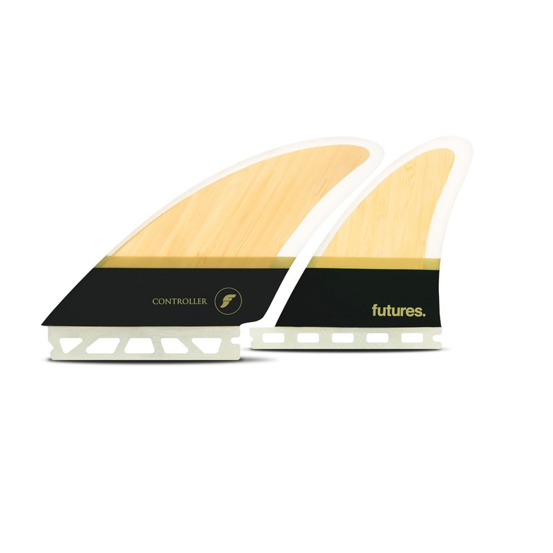 Futures Controller Split Keel Quad Surfboard Fins – XLarge/Bamboo