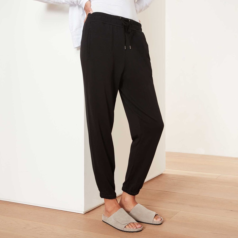 Vintage French Terry Relaxed Sweatpant – Black