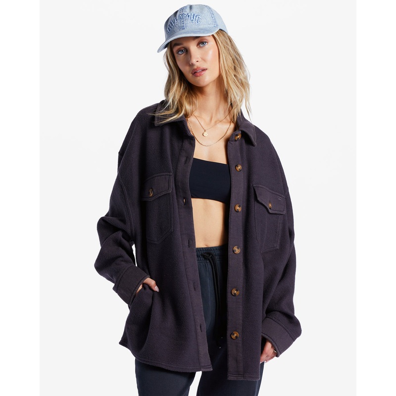 Billabong Any Time Shacket L/S Shirt-Black Sands