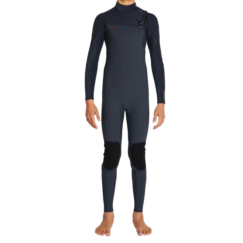 BOYS HYPERFREAK FIRE 3/2MM CHEST ZIP STEAMER – GUNMETAL