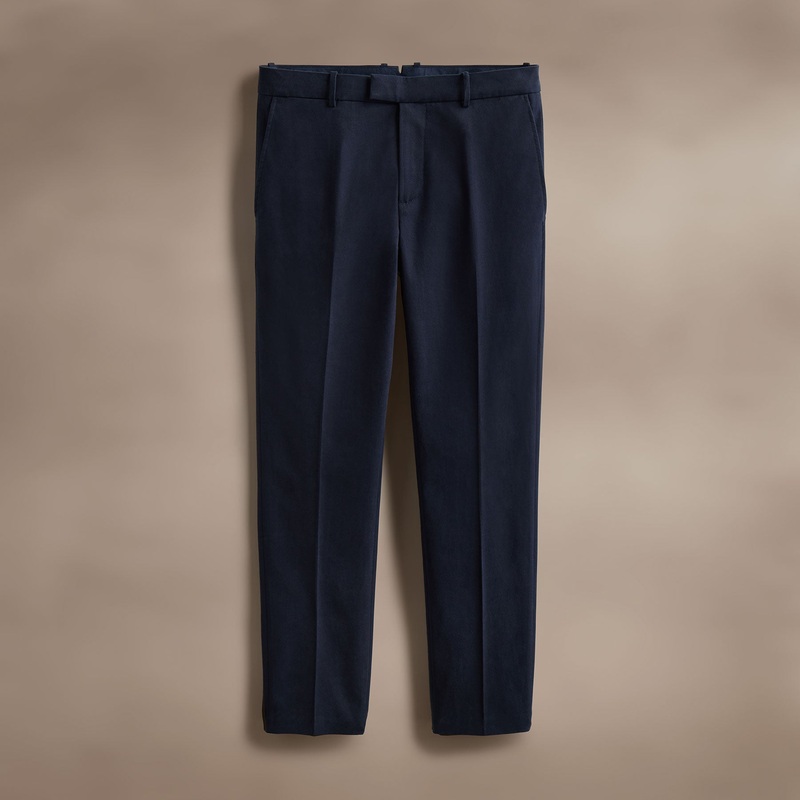 Cashmere Touch Twill Trouser – Classic Navy