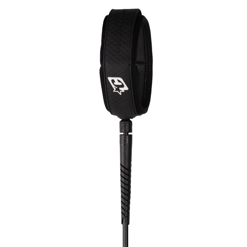 Creatures Reliance Longboard Knee Slim Fit Leash-Black White-9’0″