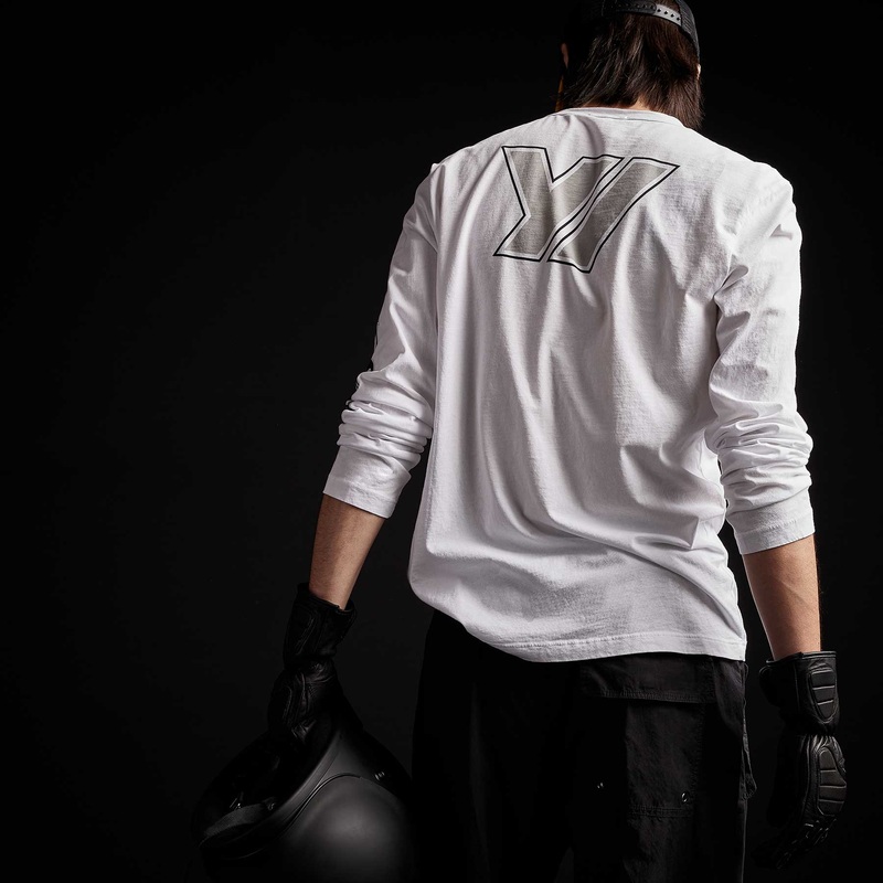Long Sleeve Crew Neck – White