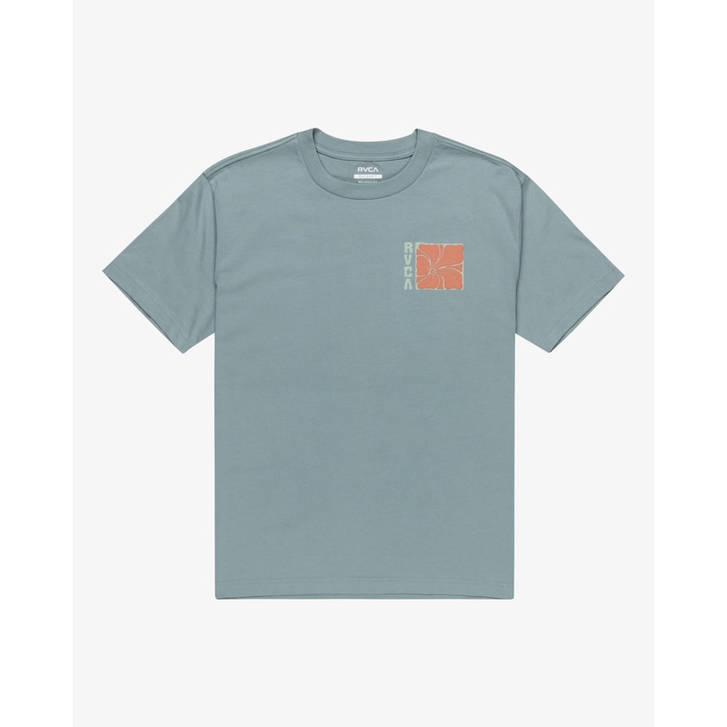 RVCA Hibiscus Stamp Short Sleevet-Shirt Lead
