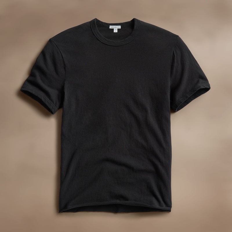 Slub Jersey Short Sleeve Crew – Black