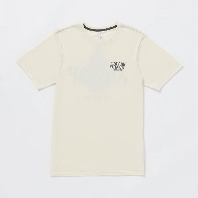 Volcom Scrambled Channel Men’s S/S T-Shirt – Off White