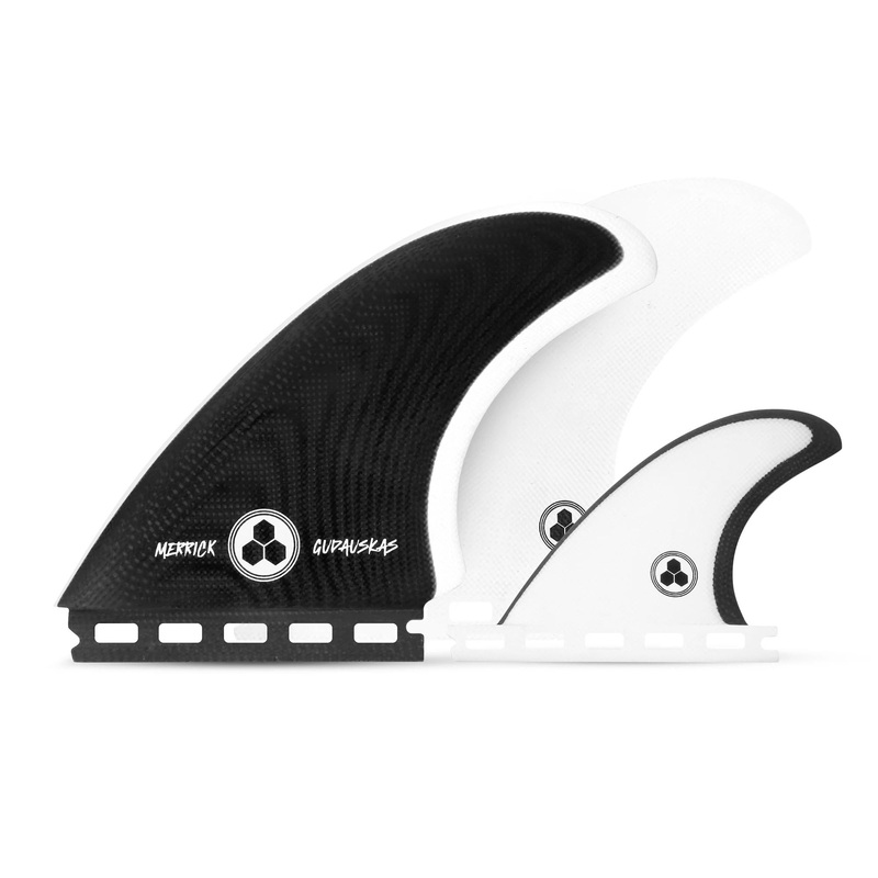 Channel Islands x Gudauskas Futures 2+1 Surfboard Fins – Black/White
