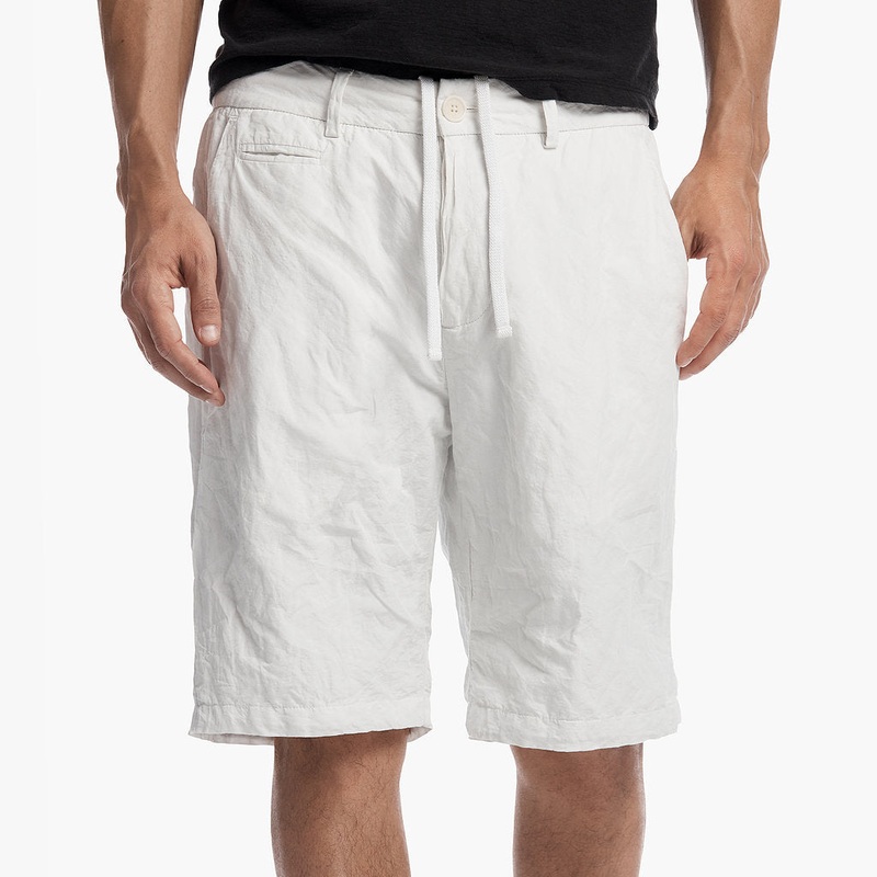 Cotton Metal Tailored Short – Chalk