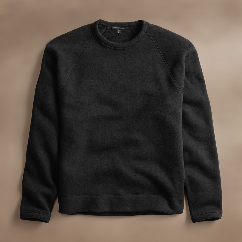 Cozy Raglan Sweatshirt – Black