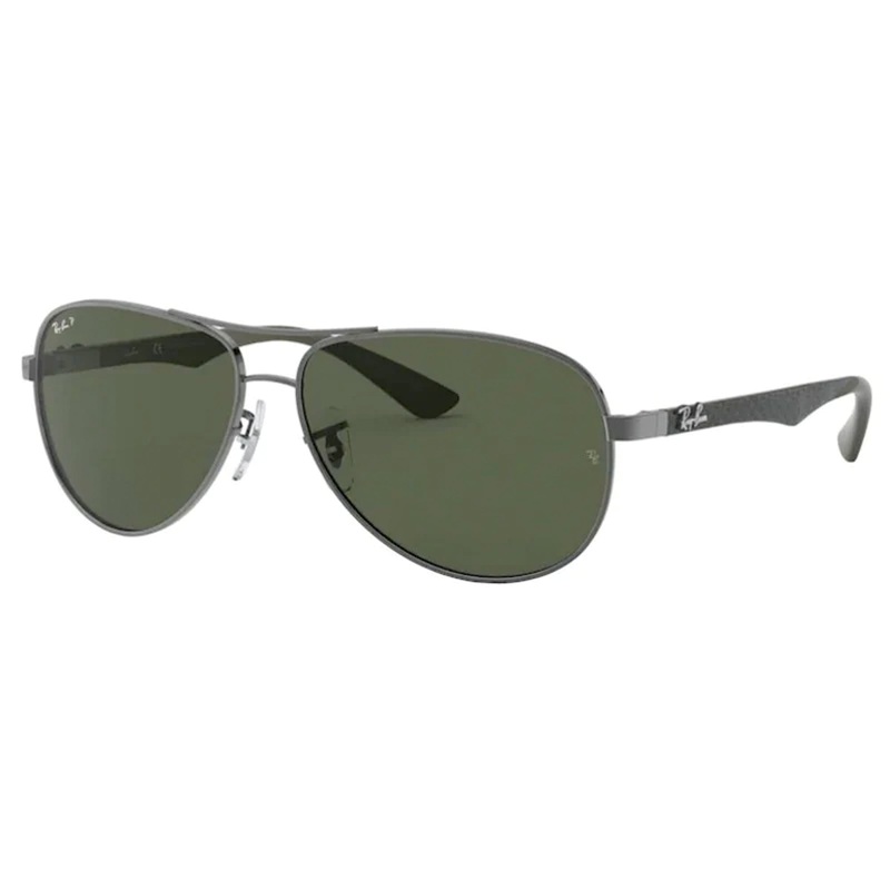 Ray-Ban Carbon Fibre Men’s Sunglasses – Black/Green
