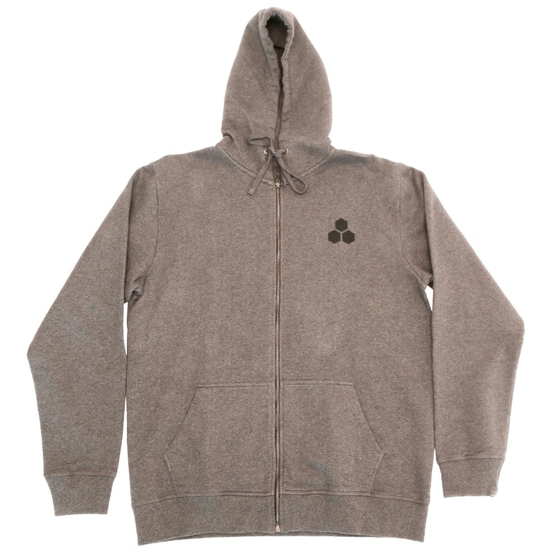 Channel Islands Quality Goods Zip-Up Men’s L/S Hoodie – Heather Grey