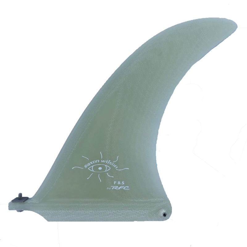 Rainbow Fin Co. Saxon Wilson Flex Longboard Fin – 8.5″/Clear