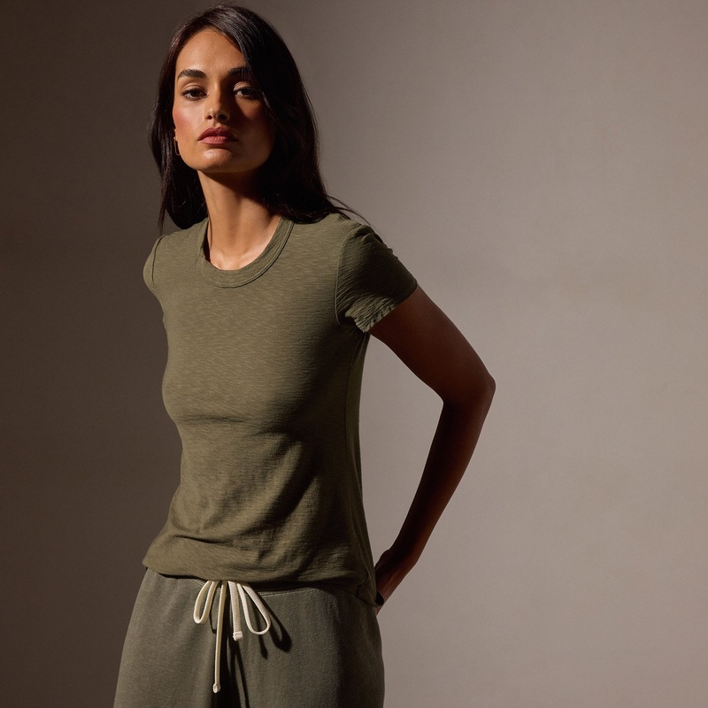 Sheer Slub Crew Neck Tee – Trooper