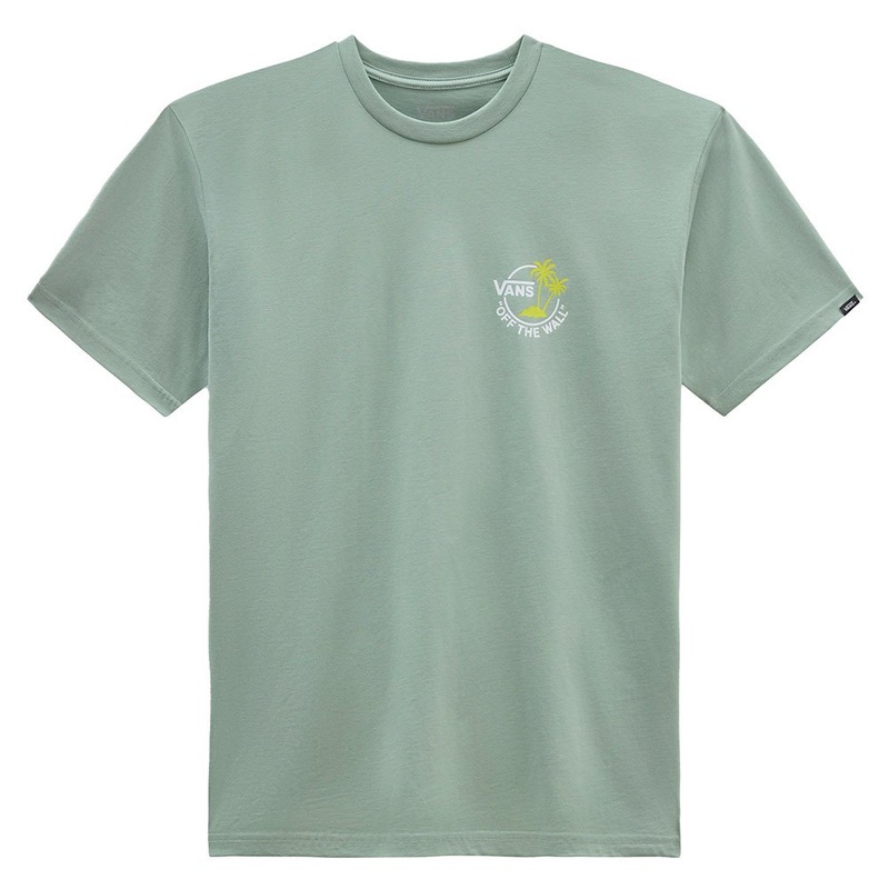 Vans Men’s Mini Dual Palm Tee – Iceberg Green/White