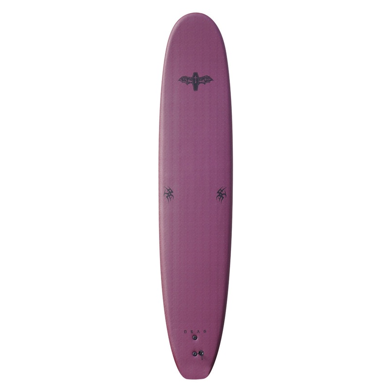 Drag Coffin Single Fin 10ft Softboard – Stout/Black