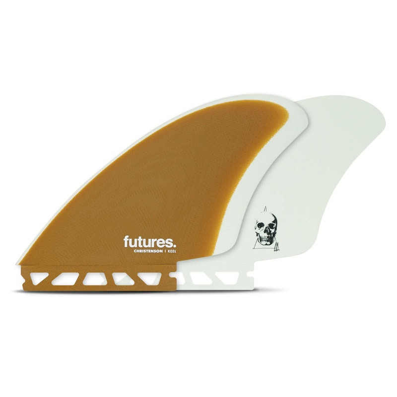 Futures Christenson Keel Twin Surfboard Fins – Brown