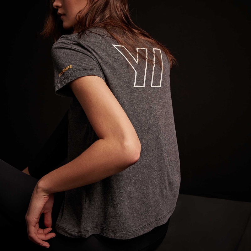 Melange Jersey Tee – Black