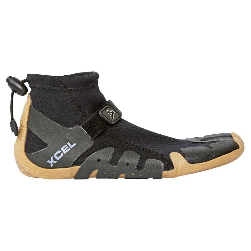 Xcel Infiniti Split Toe 1mm Reef Boot – Black/Gum