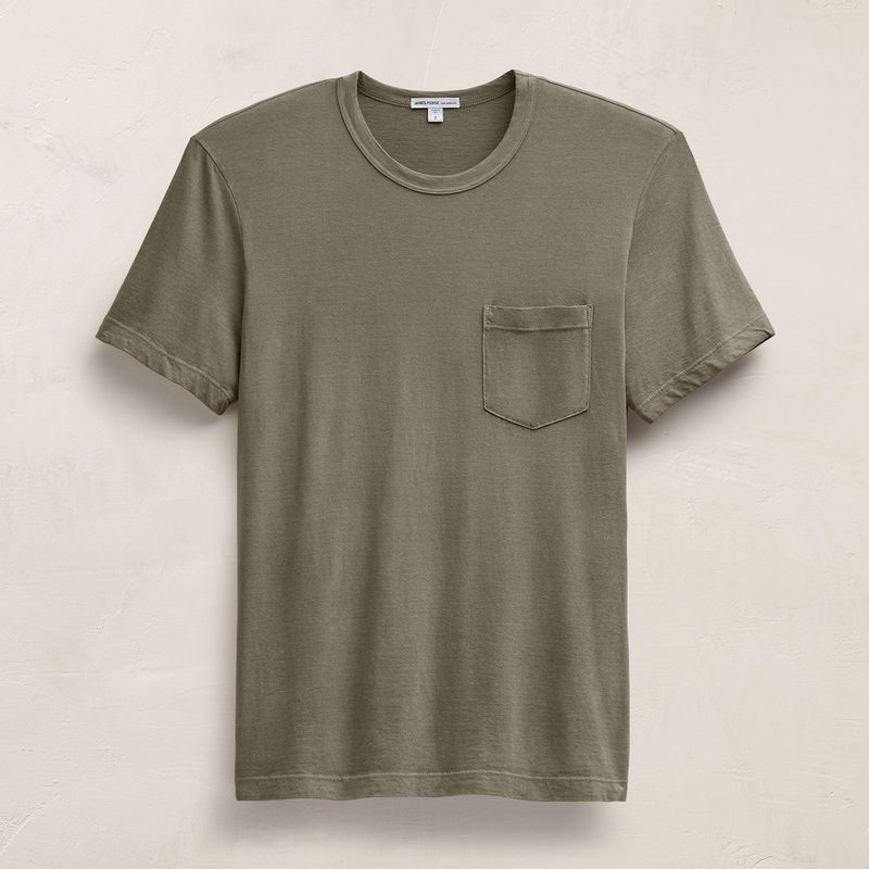 Lightweight Jersey Pocket Tee – Birch Pigment