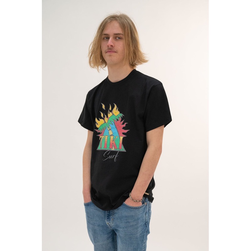Tiki Burning Palm Short Sleeve T-Shirt