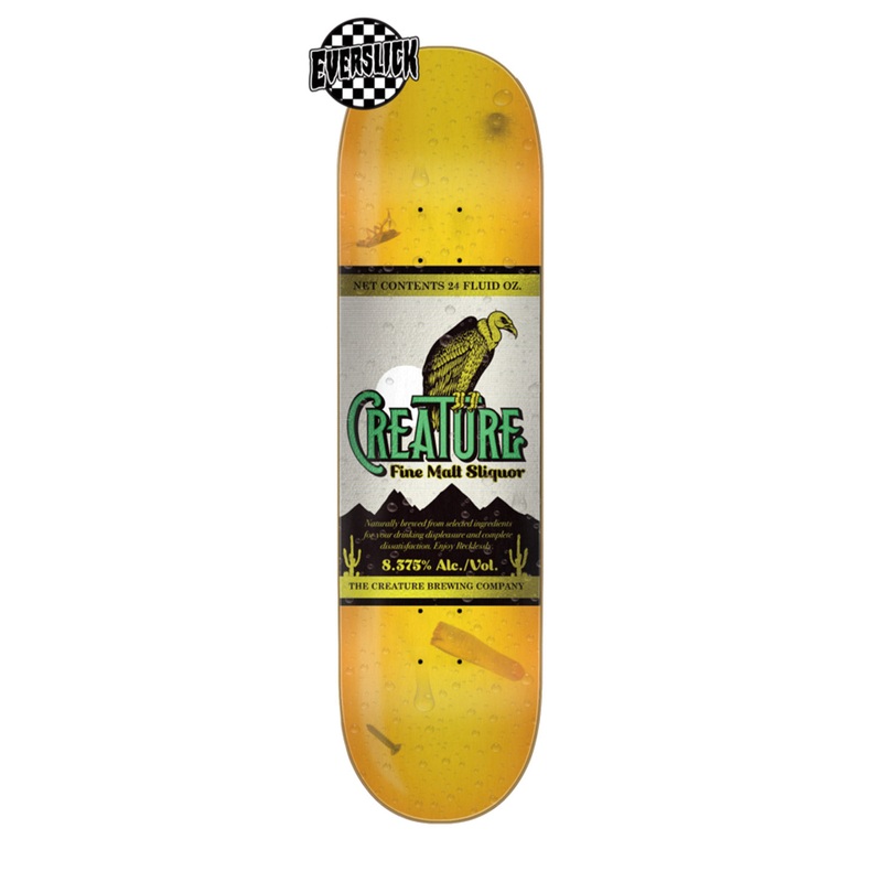 Creature Malt Sliquor SM Everslick Creature Skateboard Deck – 8.375″