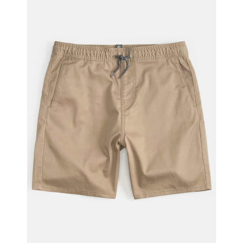 Volcom Frickin Elastic 15″ Youth Boy’s Walkshorts – Khaki