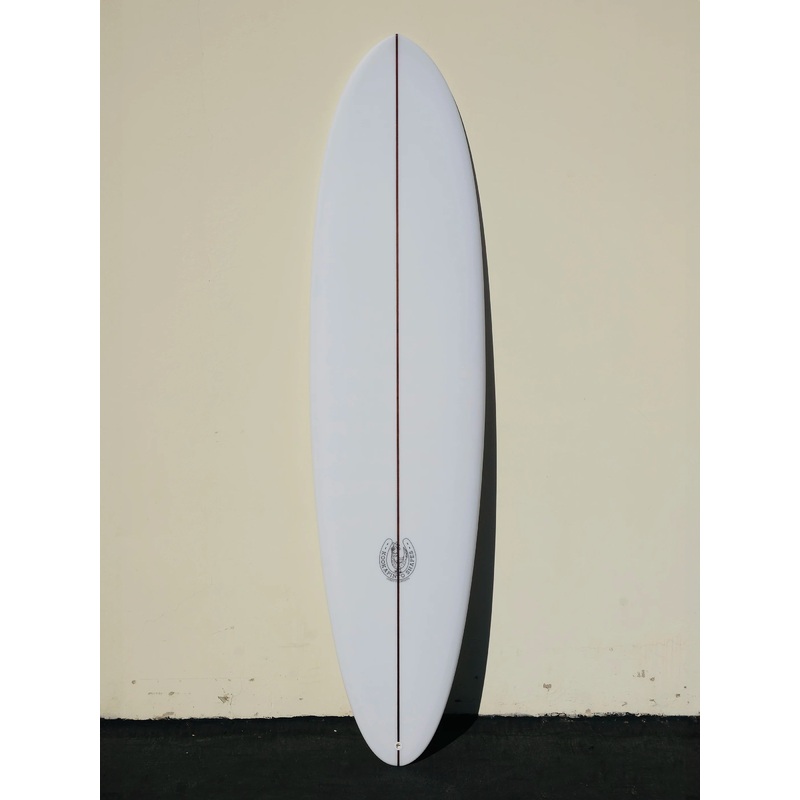 7’7″ Clear Thin Twin Surfboard