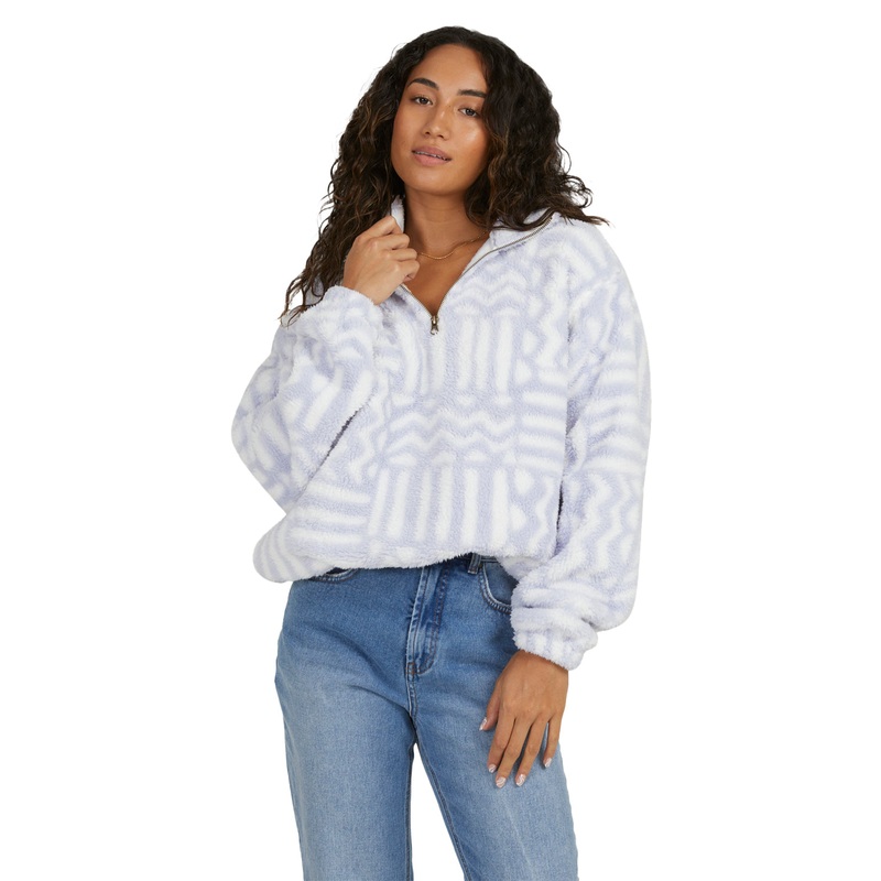 Billabong Womens Your Smile Half Zip Crew